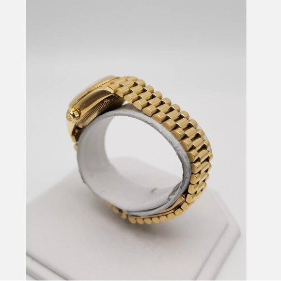 ROLEX LADIES PRESIDENT 18K GOLD WITH PAPERS AND TAG main image 6